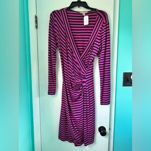 NWT stretchy knit cross front Banana Republic dress. Size M